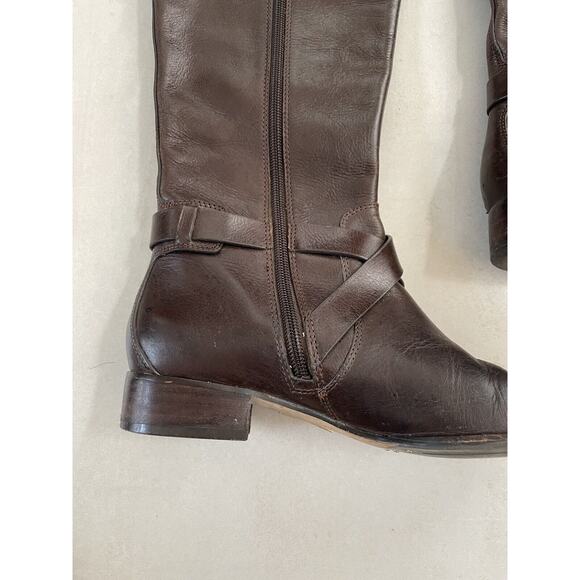 Louise et Cie Lienz Boots Knee High Leather Side Zip FLAWS - Picture 5 of 15